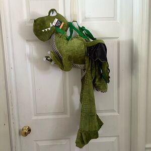 Green Dinosaur Rider Costume with Straps